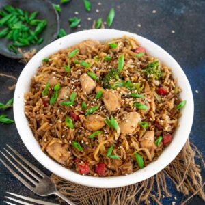 Rice Teriyaki & Chicken [Medium Pan]